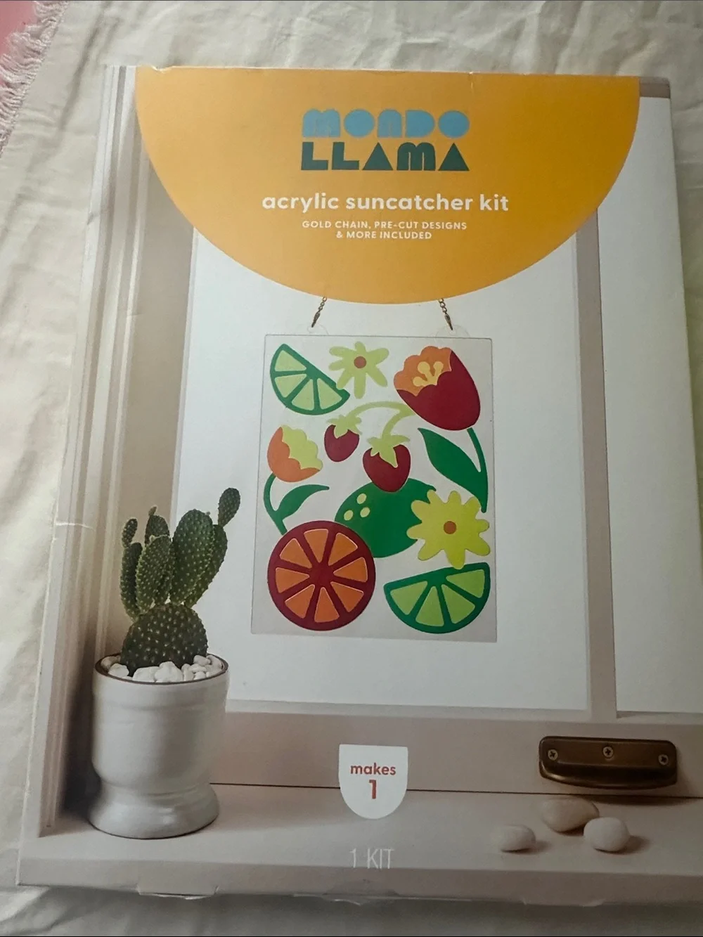 Mondo Llama Acrylic Suncatcher & 3D Wood Animals Craft Kits - NWT